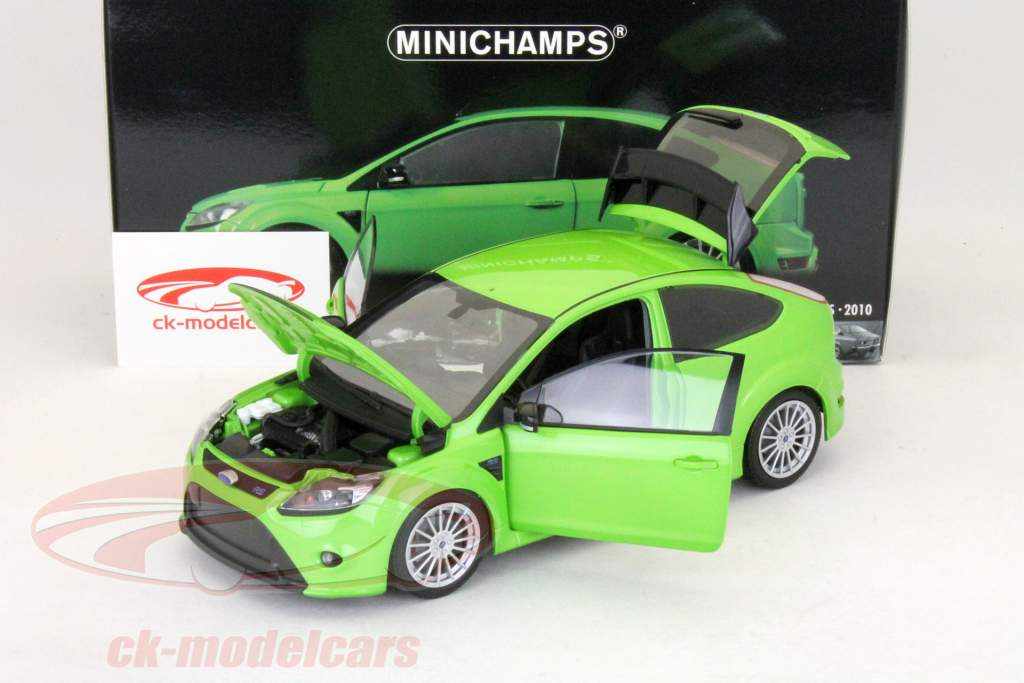 Ford Focus RS 2010 год металлик зеленый / зеленый металлик 1:18 Minichamps