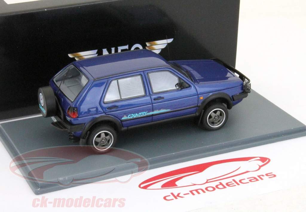 Neo 1:43 Volkswagen VW Golf Country blue 44376 model car