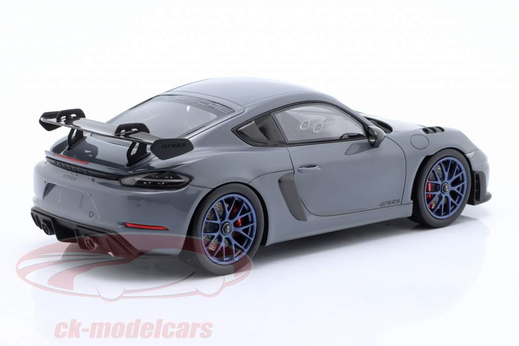 Porsche 718 (982) Cayman GT4 RS Byggeår 2021 arktisk grå 1:18 Spark
