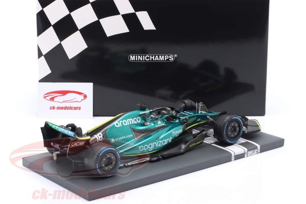 Lance Stroll Aston Martin AMR22 #18 Monaco GP Fórmula 1 2022 1:18 Minichamps