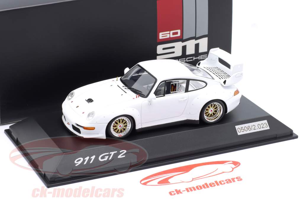 Porsche 911 (993) GT2 blanco 1:43 Spark