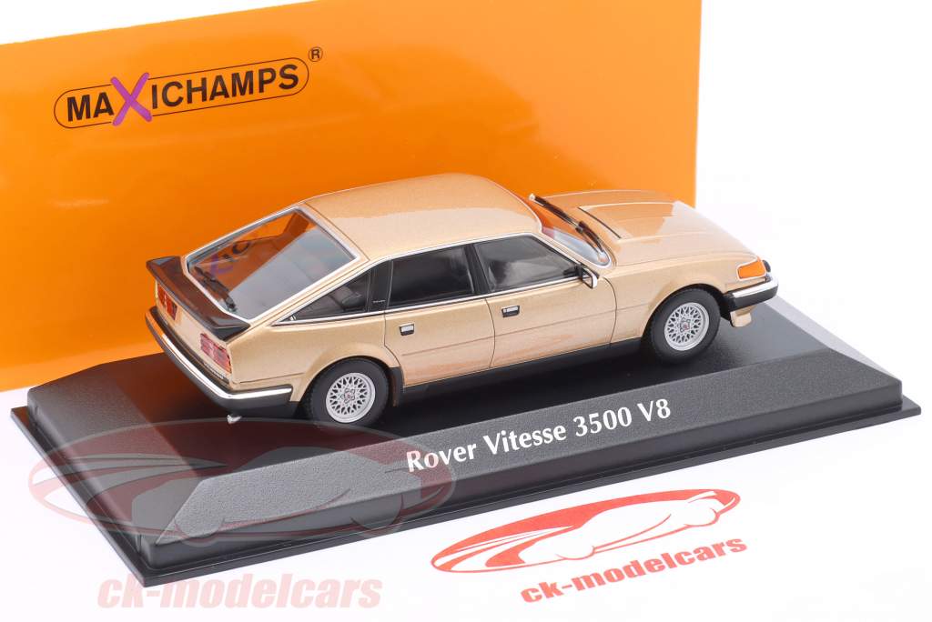 Rover Vitesse 3500 V8 year 1986 gold metallic 1:43 Minichamps