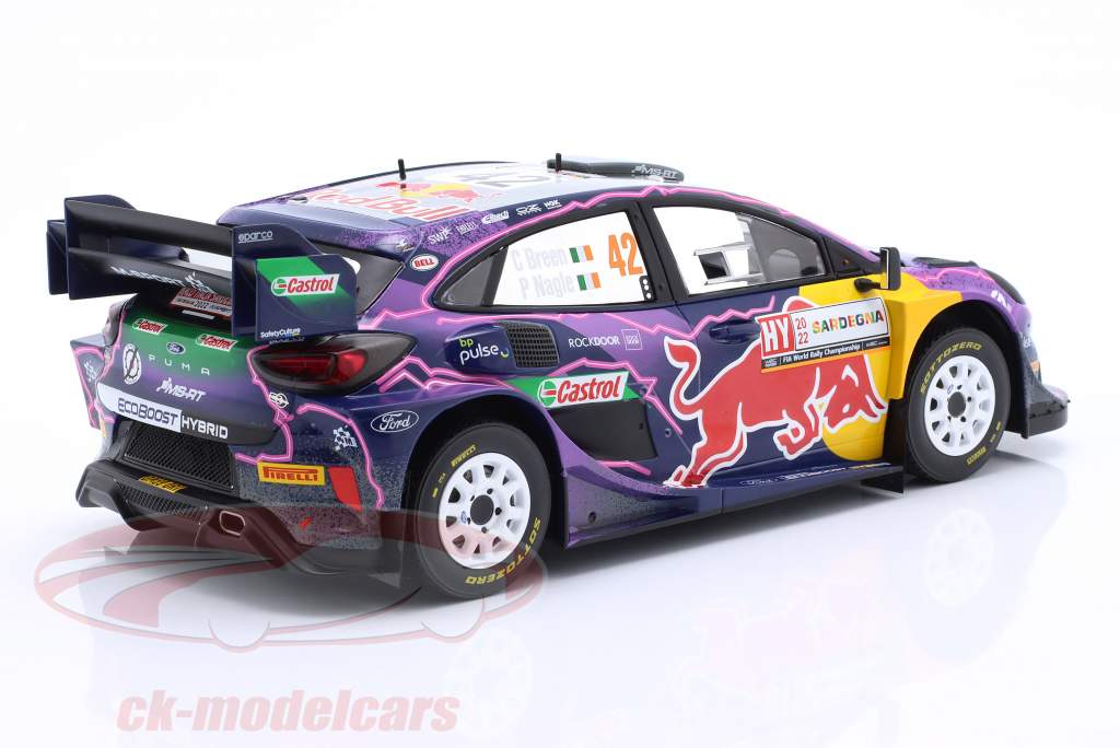 Ford Puma Rally1 #42 2nd Rallye Sardinia 2022 Breen, Nagle 1:18 Ixo