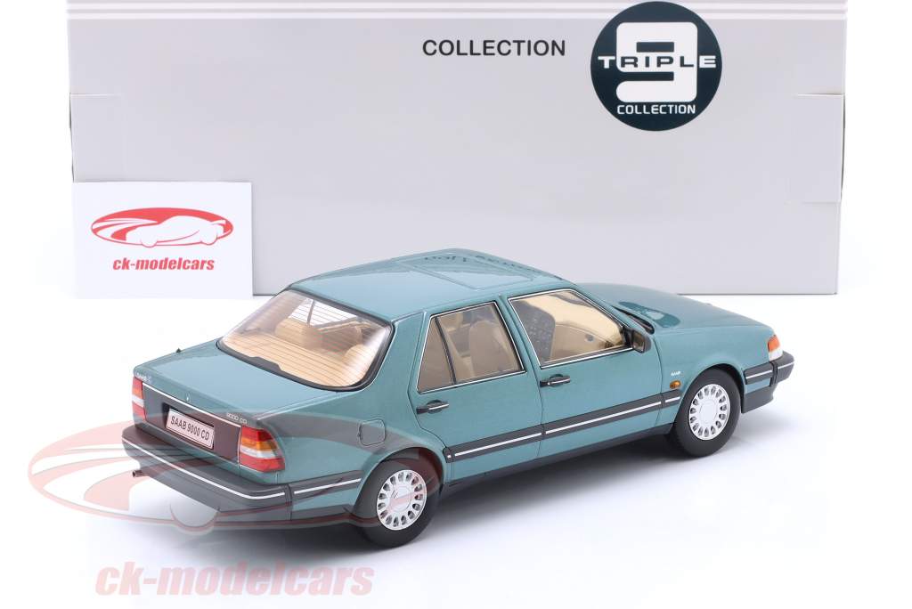 Saab 9000 CD Turbo Année de construction 1990 vert métallique 1:18 Triple9