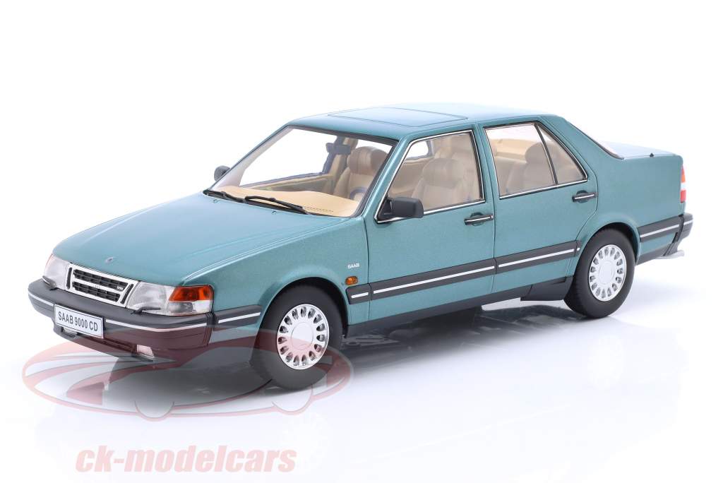 Saab 9000 CD Turbo Année de construction 1990 vert métallique 1:18 Triple9
