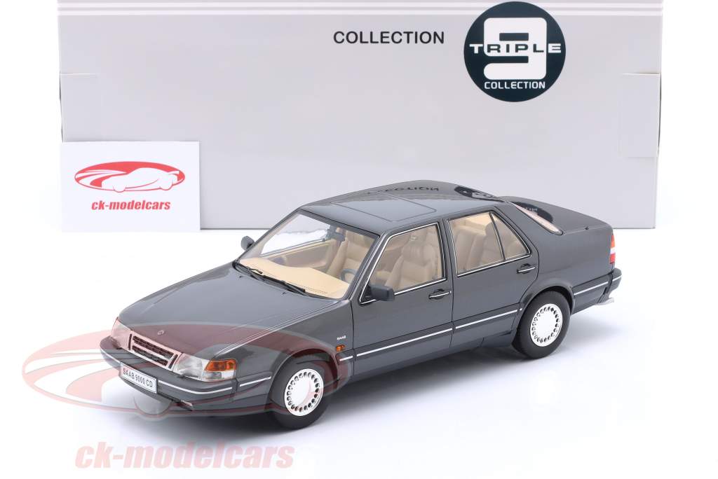 Saab 9000 CD Turbo Année de construction 1990 Gris métallique 1:18 Triple9