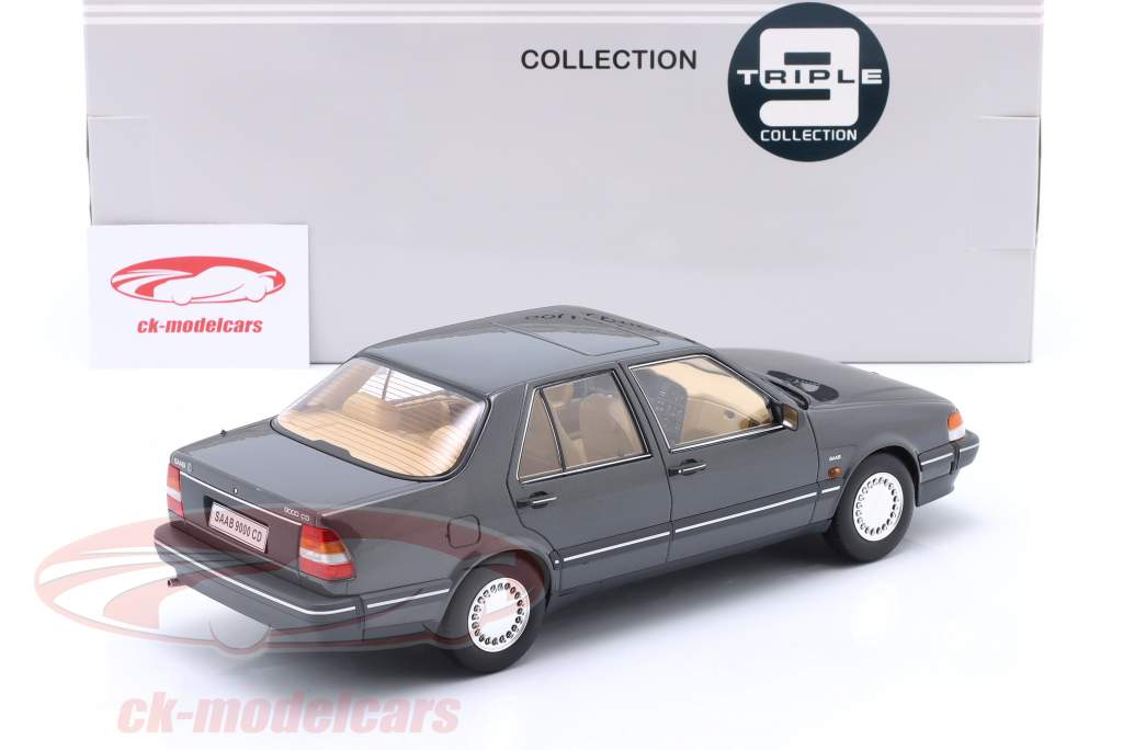 Saab 9000 CD Turbo Année de construction 1990 Gris métallique 1:18 Triple9