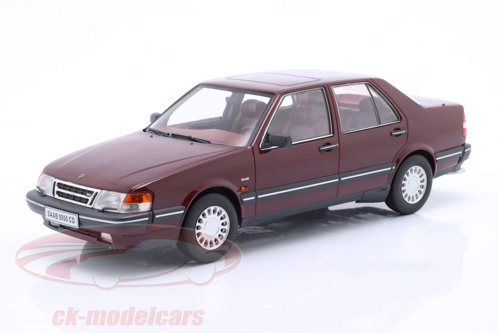 Saab 9000 CD Turbo Byggeår 1990 mørkerød 1:18 Triple9