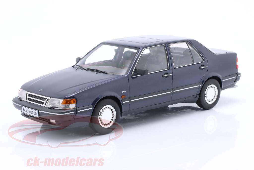 Saab 9000 CD Turbo Année de construction 1990 bleu foncé 1:18 Triple9