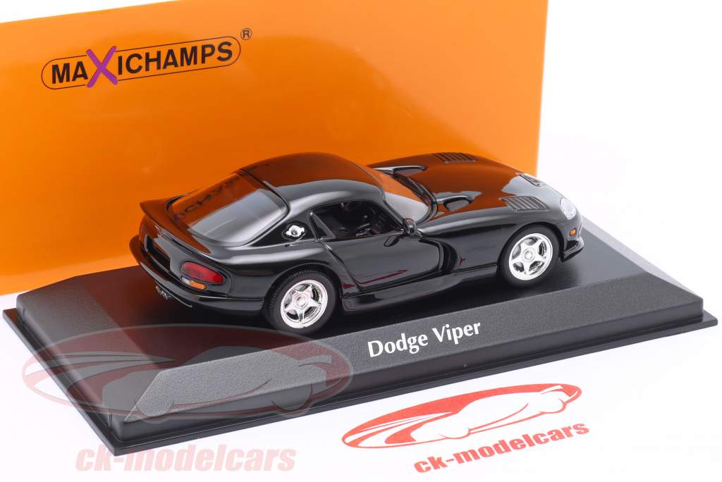 Dodge Viper Bouwjaar 1990 zwart 1:43 Minichamps