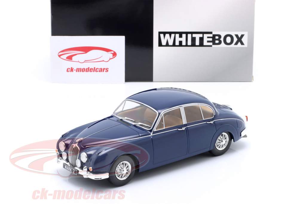 Jaguar MK2 建设年份 1960 深蓝 1:24 WhiteBox