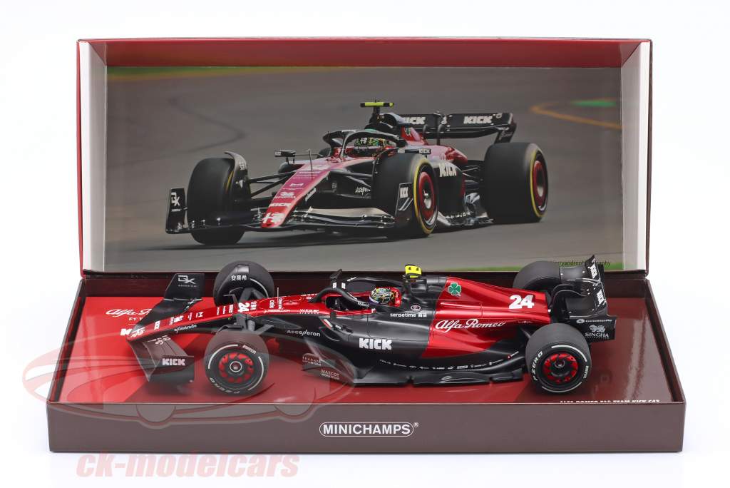ミニチャンプス アルファ ロメオ C43 #77 2023 1/18 ミニチャンプス 1/18 アルファロメオ F1チーム ステーク C43