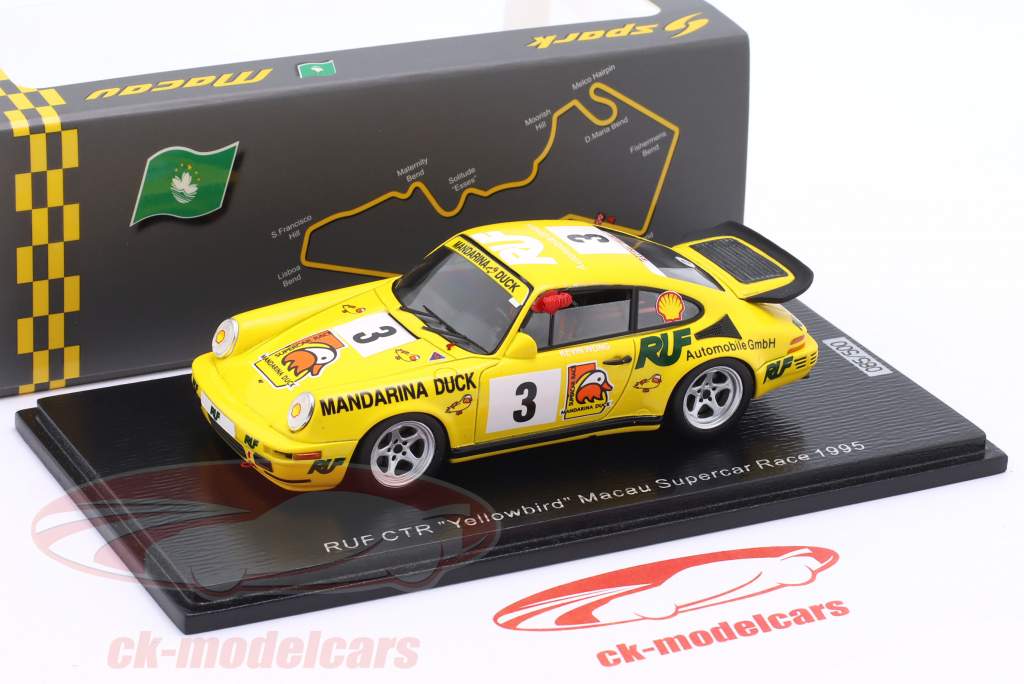 Spark 1:43 RUF CTR Yellowbird #3 Macau Supercar Race 1995