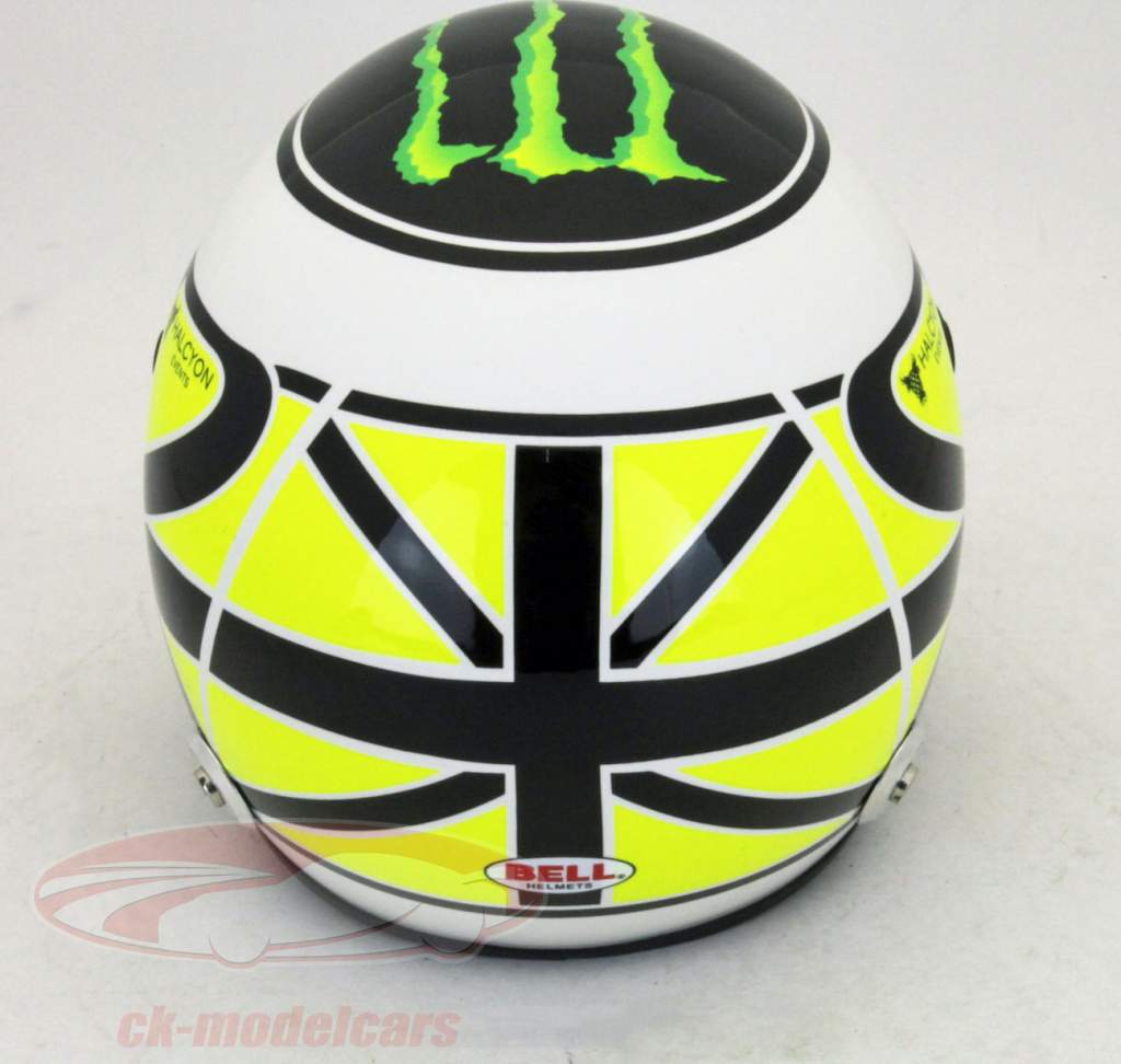 J. Button Brawn GP wereldkampioen Formule 1 2009 Helm / Bell helm 1:02