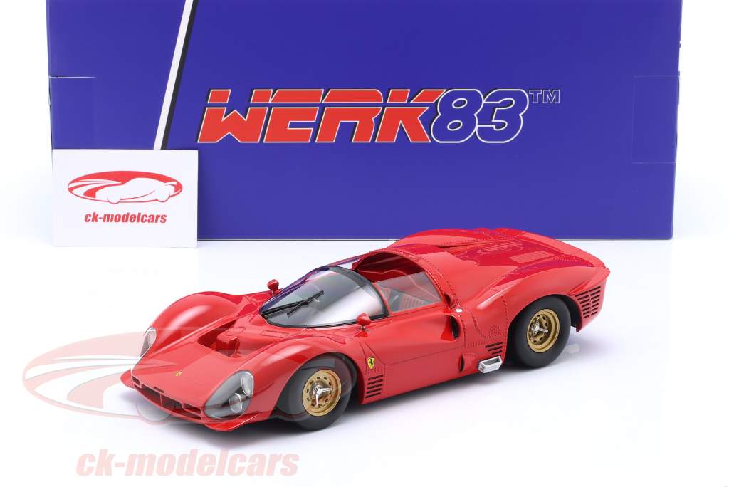 WERK83 1:18 Ferrari 330 P3 Spider Plain Body version red