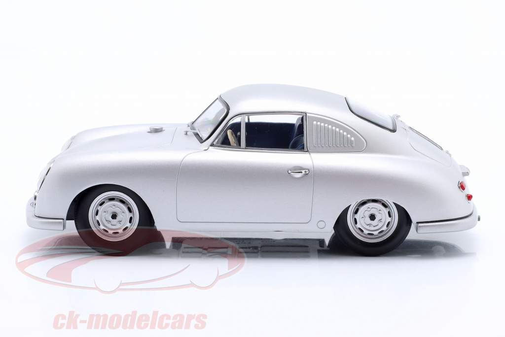 Porsche 356 SL Plain Body Version 1951 sølv 1:18 WERK83