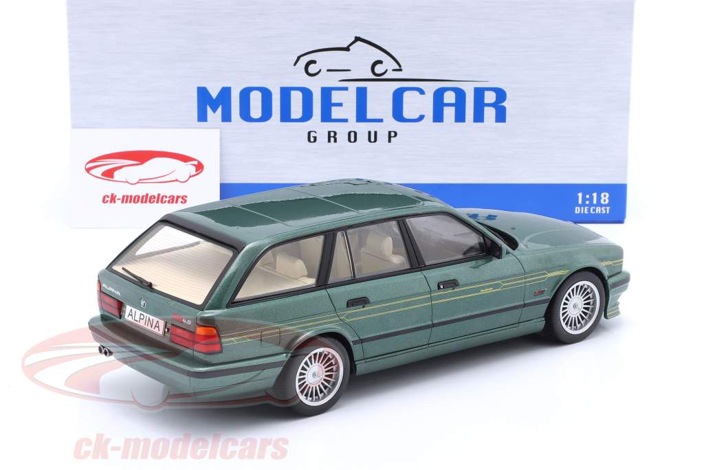 BMW Alpina B10 4.6 Touring (E34) 1991 深绿色 金属 1:18 ModelCar Group