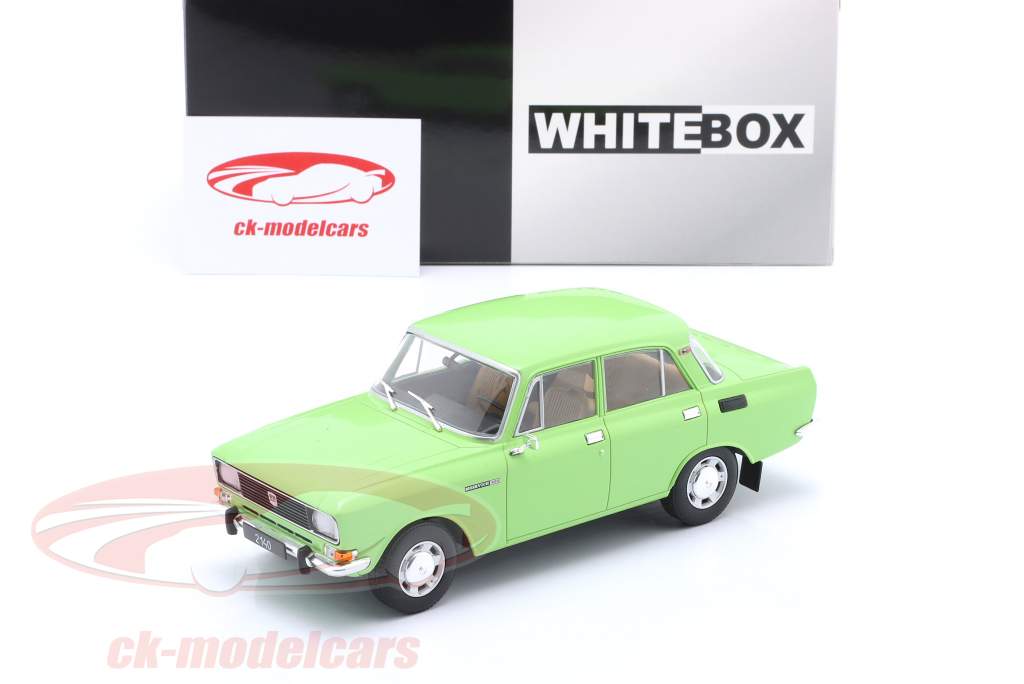 Moskwitsch 2140 Année de construction 1975 vert clair 1:24 WhiteBox
