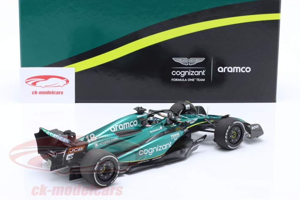 Lance Stroll Aston Martin AMR23 #18 6º Bahrein GP Fórmula 1 2023 1:18 Minichamps