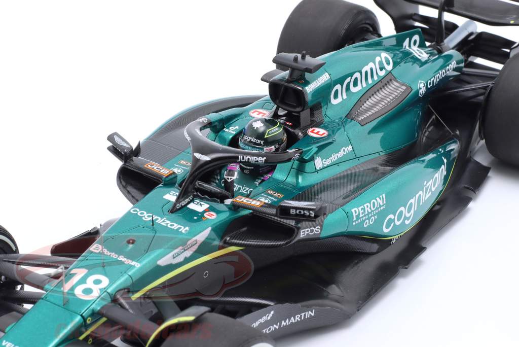 Lance Stroll Aston Martin AMR23 #18 6º Bahrein GP Fórmula 1 2023 1:18 Minichamps