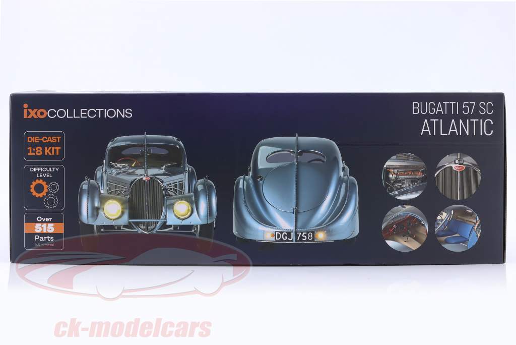 Bugatti 57 SC atlantico azzurro chiaro Kit 1:8 Ixo