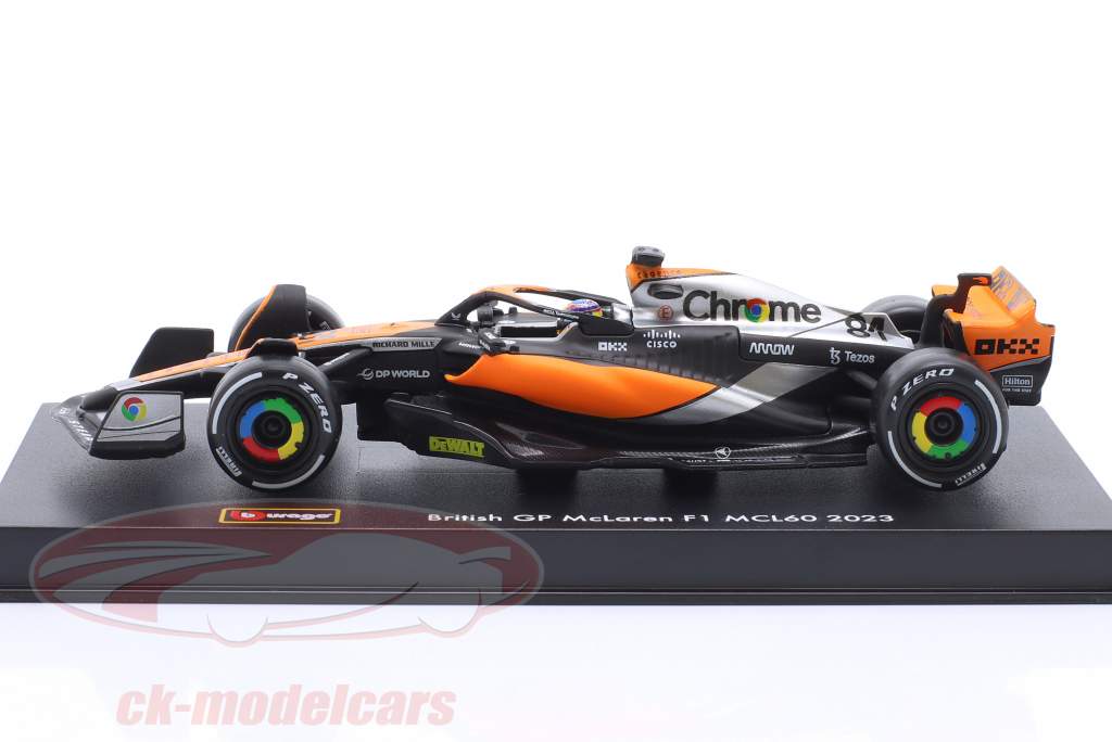 Oscar Piastri McLaren MCL60 #81 British GP formula 1 2023 1:43 Bburago