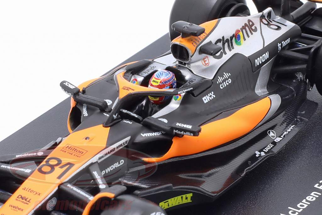 Oscar Piastri McLaren MCL60 #81 British GP formula 1 2023 1:43 Bburago