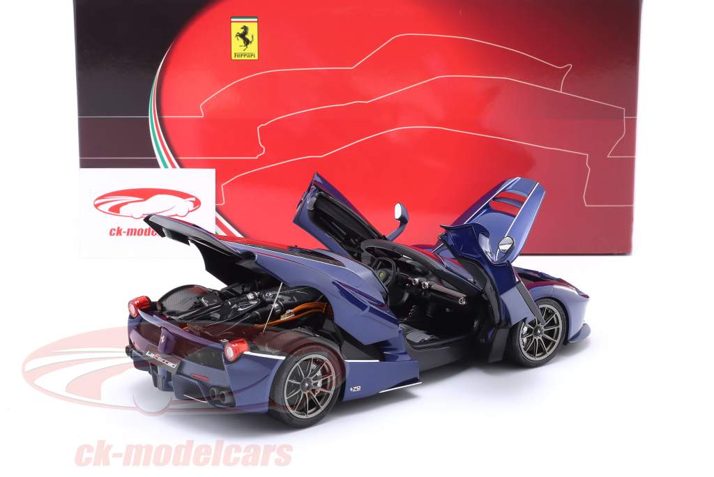 Ferrari LaFerrari Aperta Год постройки 2016 Tour de France синий 1:18 BBR