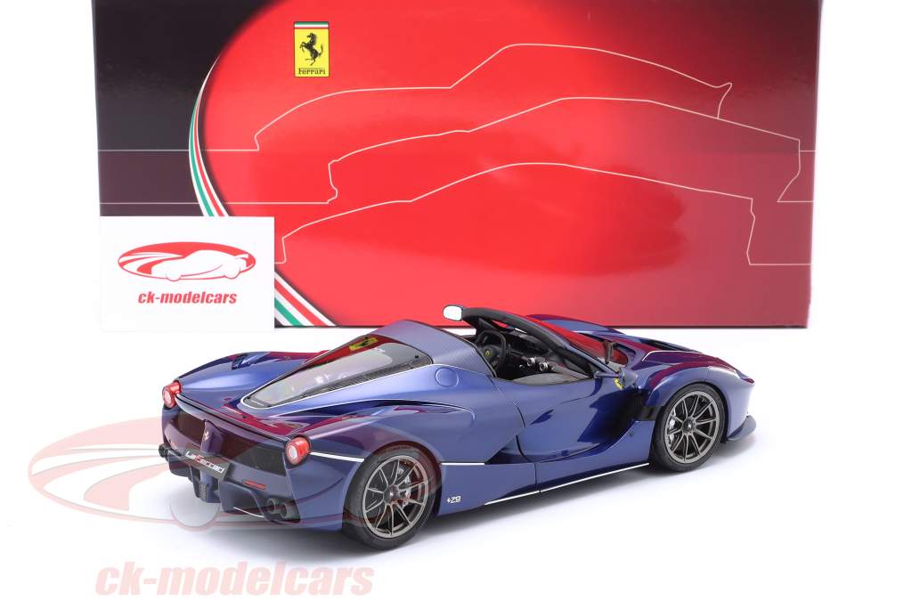 Ferrari LaFerrari Aperta Год постройки 2016 Tour de France синий 1:18 BBR
