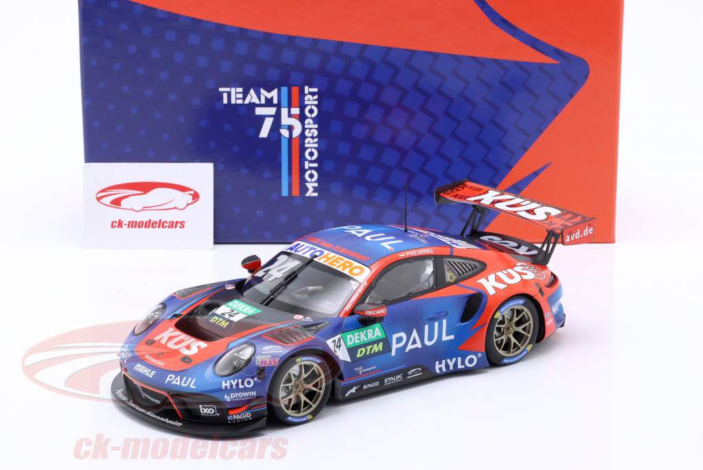 Porsche 911 GT3 R #24 vincitore Norisring DTM 2022 KÜS Team75 Preining 1:18 Minichamps