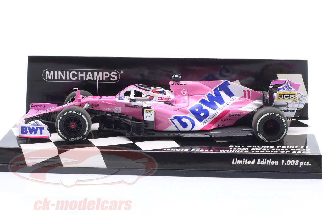 S. Perez Racing Point RP20 #11 gagnant Sakhir GP formule 1 2020 1:43 Minichamps