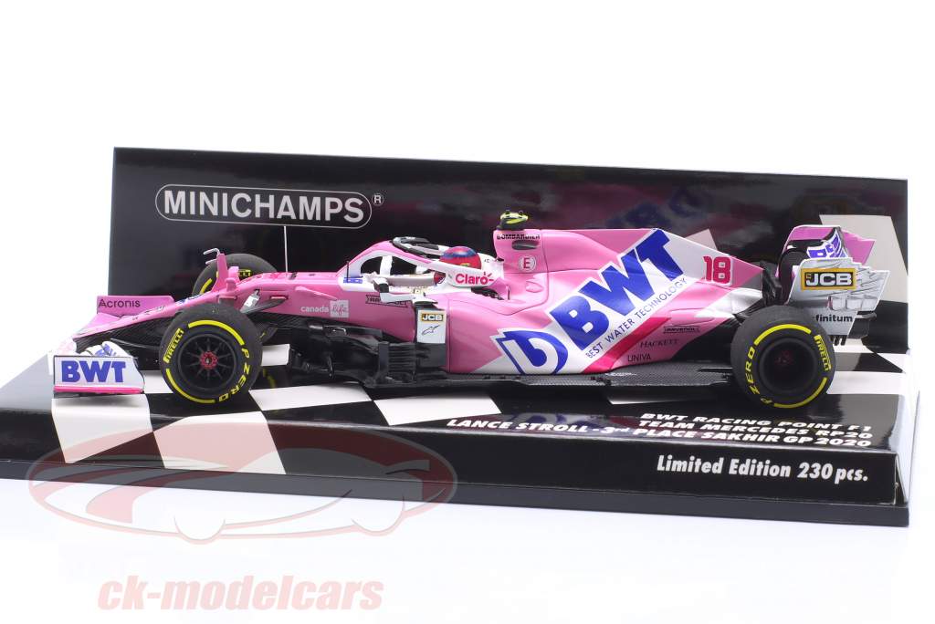 	Lance Stroll Racing Point RP20 #18 3rd Sakhir GP Formel 1 2020 1:43 Minichamps