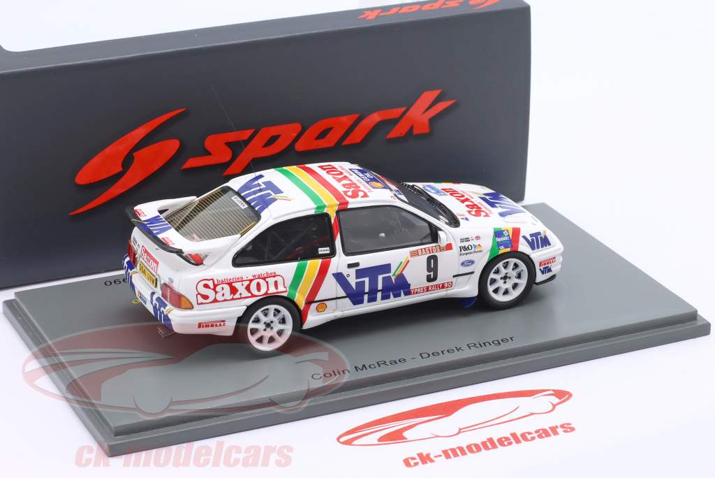 Ford Sierra RS Cosworth #9 4th Rallye Ypres 1990 McRae, Ringer 1:43 Spark