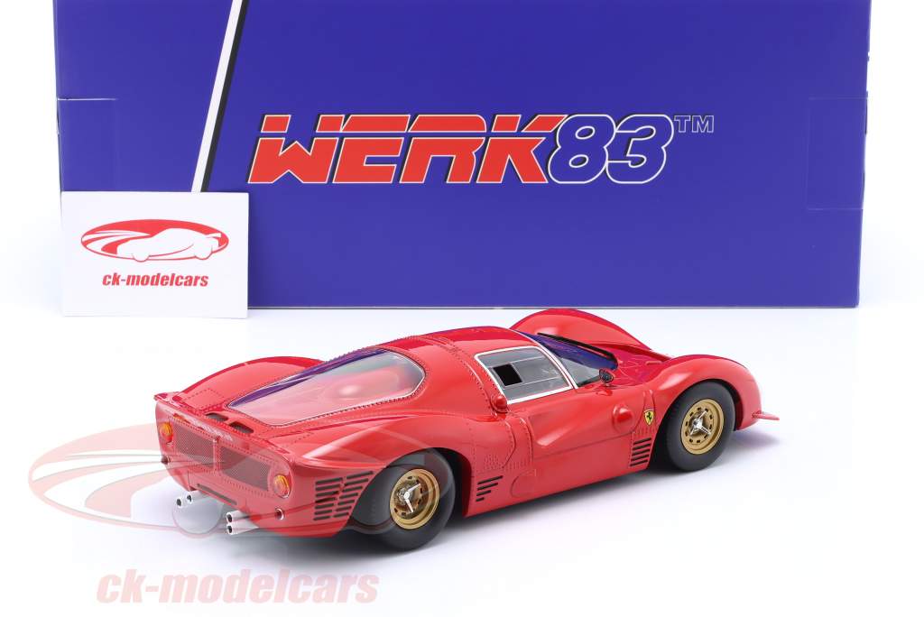 WERK83 1:18 Ferrari 330 P3 Coupé Plain Body Edition 1966 red