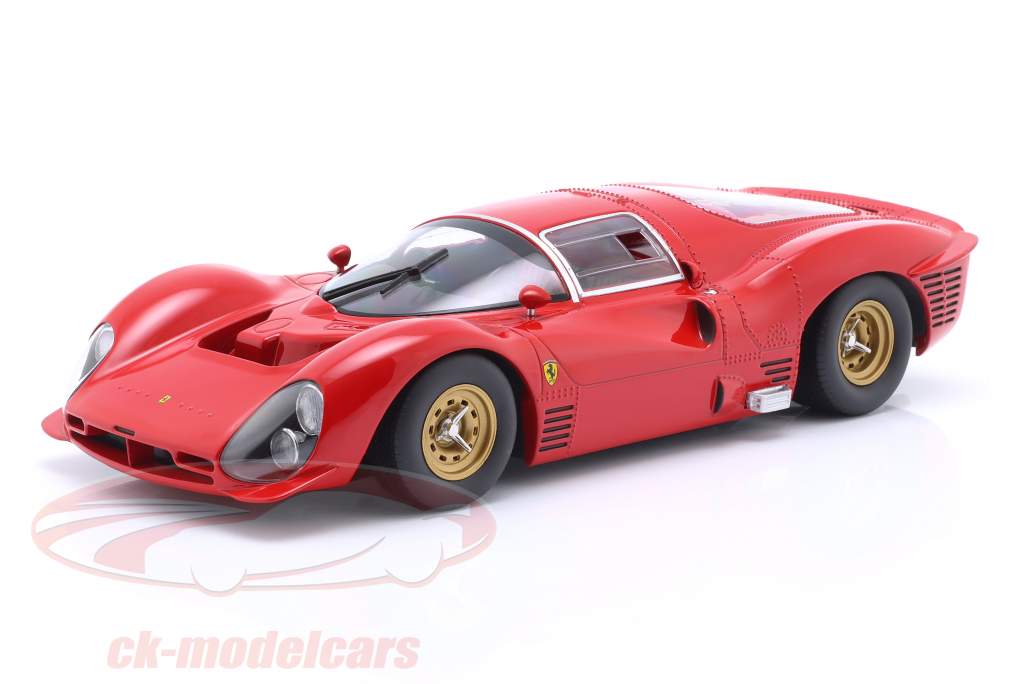 Ferrari 330 P3 Coupé Plain Body Edition 1966 vermelho 1:18 WERK83