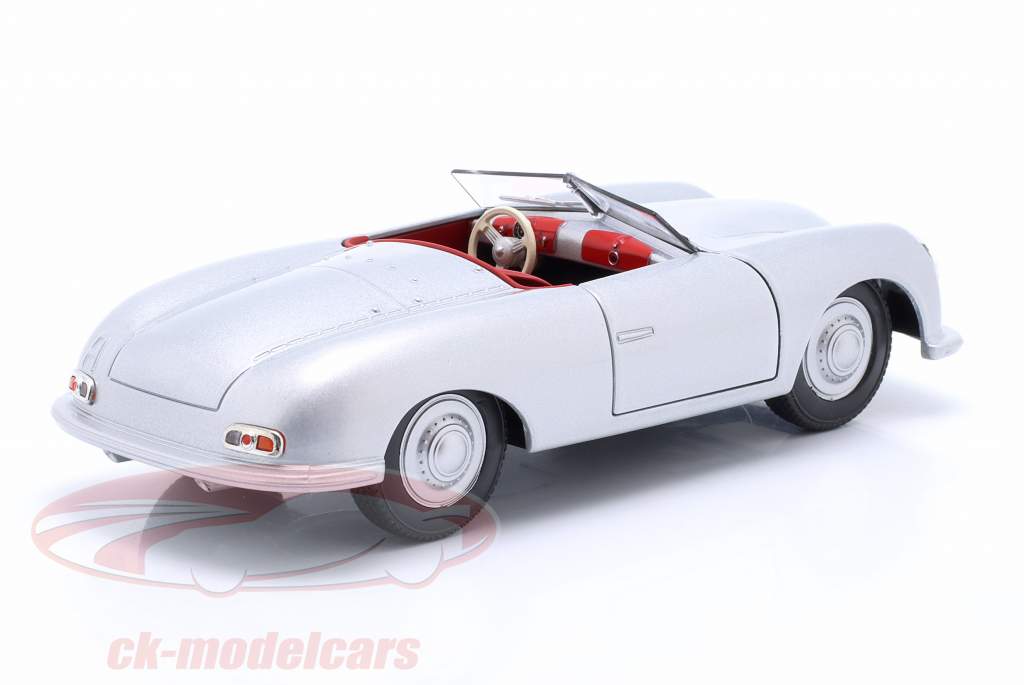 Porsche 356 No. 1 Roadster Baujahr 1948 silber 1:24 Welly
