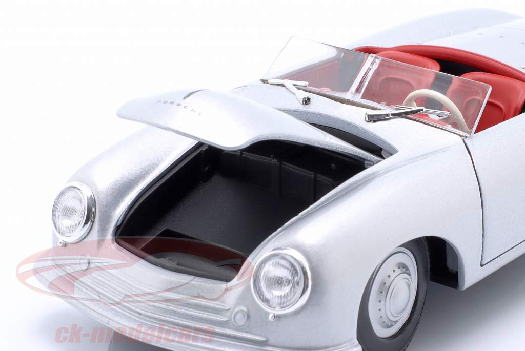 Porsche 356 No. 1 Roadster Baujahr 1948 silber 1:24 Welly