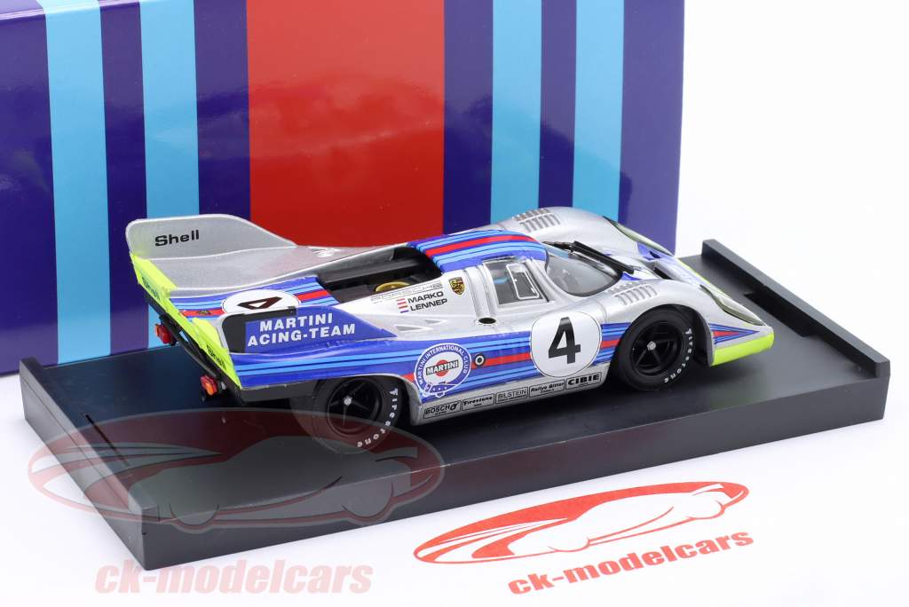 ＃4保时捷917马提尼的赛车千公里蒙扎1971年马尔科/范伦​​内普1:43 Brumm