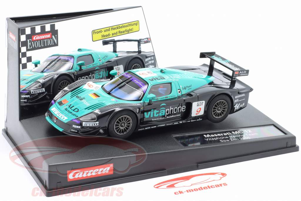 Maserati MC 12 SlotCar #9 Winner 24h Spa 2005 Vitaphone Racing 1:32 Carrera Evolution