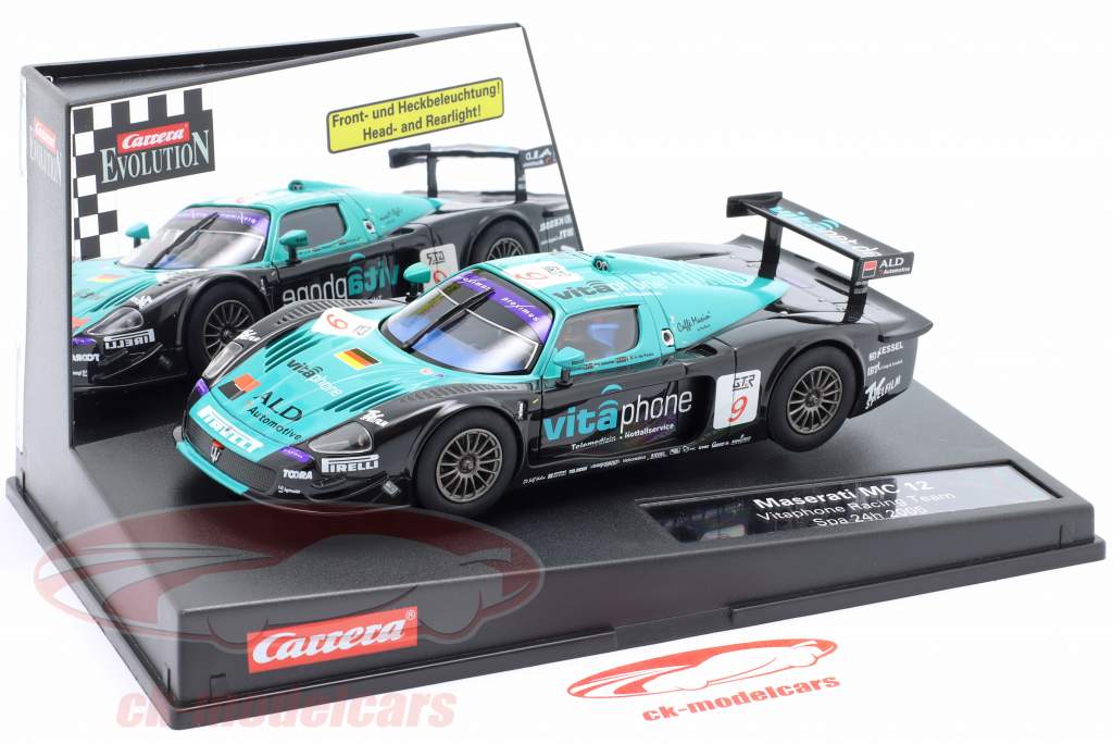 Maserati MC 12 SlotCar #9 winnaar 24h Spa 2005 Signature Edition 1:32 Carrera Evolution