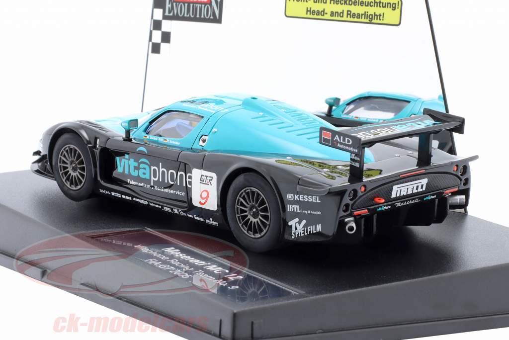 Maserati MC 12 SlotCar #9 FIA GT 2005 Vitaphone Racing 1:32 Carrera Evolution