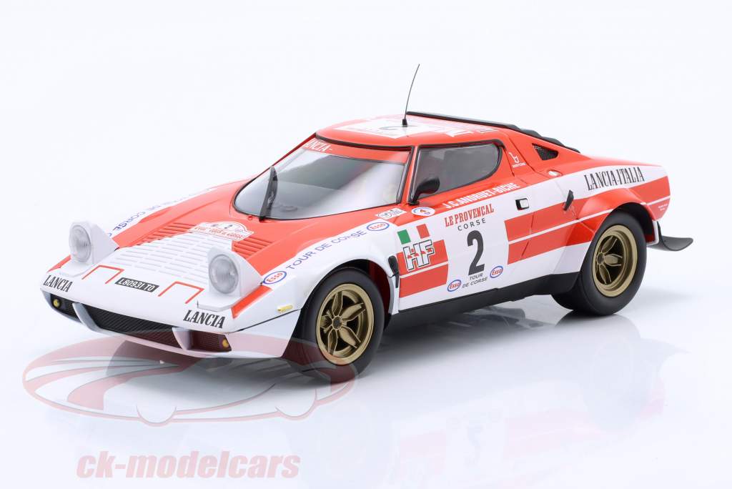 Lancia Stratos #2 ganador Tour de Corse 1974 Andruet, Biche 1:18 Minichamps