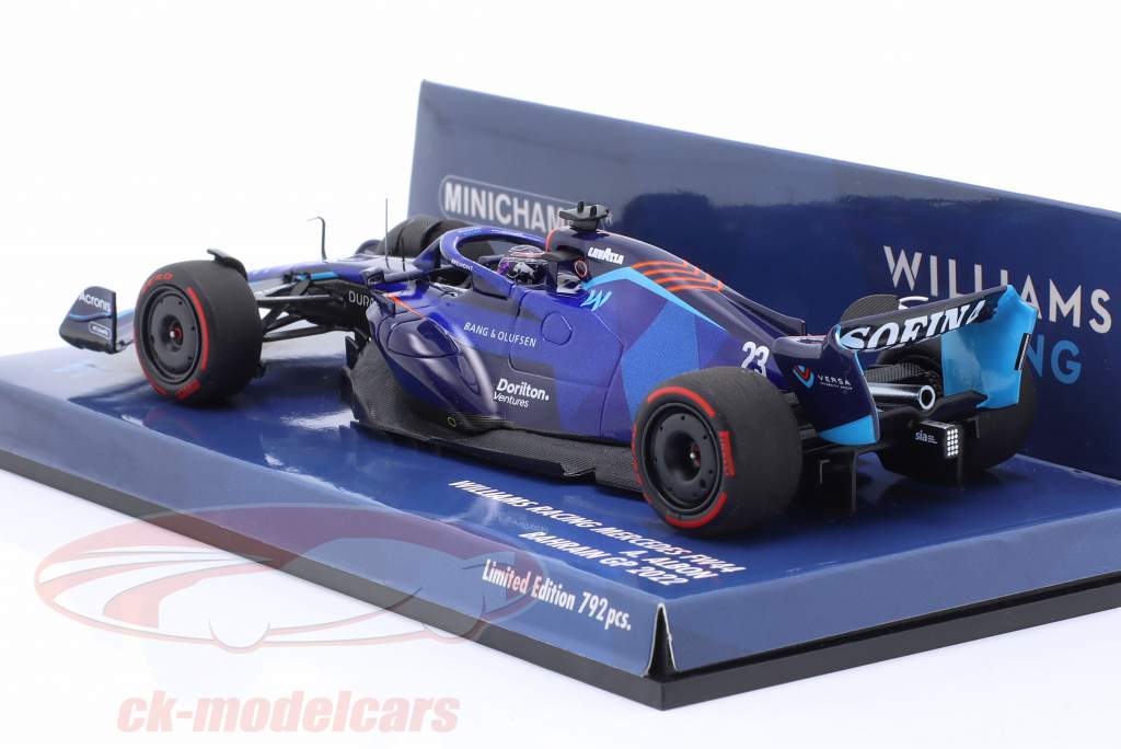 Alexander Albon Williams FW44 #23 Bahrain GP Formel 1 2022 1:43 Minichamps