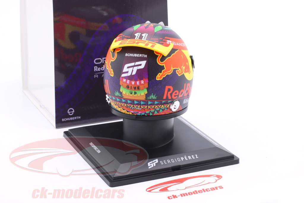 S. Perez Red Bull Racing #11 mexicano GP fórmula 1 2023 casco 1:4 Schuberth