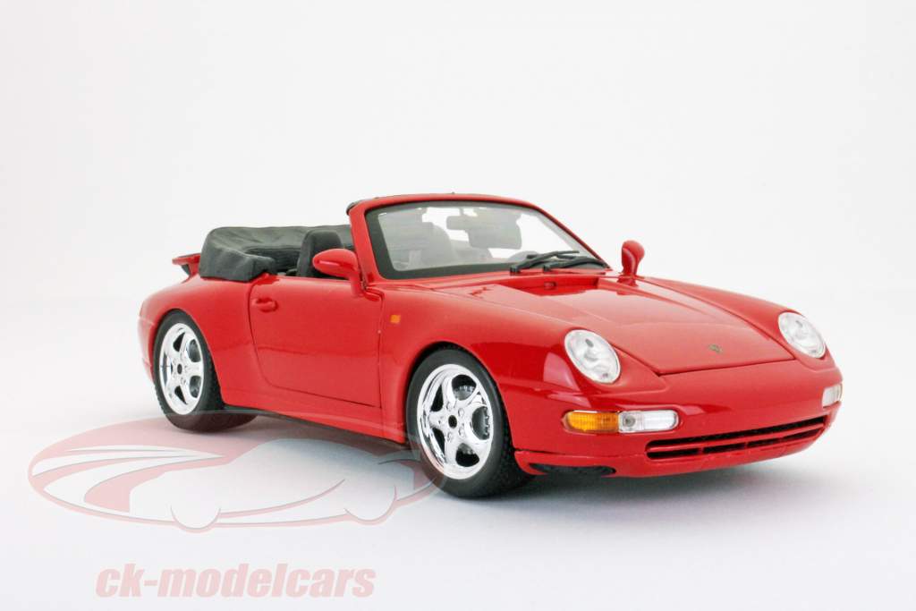 Burago ポルシェ911 カレラカブリオレ1994 Bburago 1:18 ポルシェ911カレラカブリオレ年1994赤完成モデル
