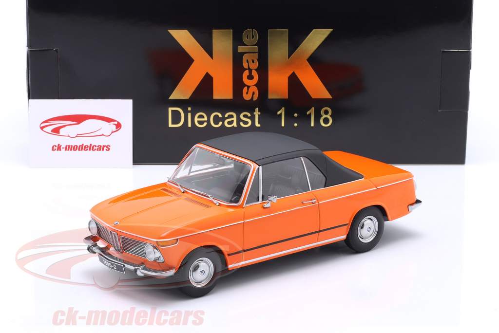 BMW 1968年式 1600-2 カブリオレ 1/18 BMW 1600-2 Cabrio 1968 Orange 1:18 – Norev