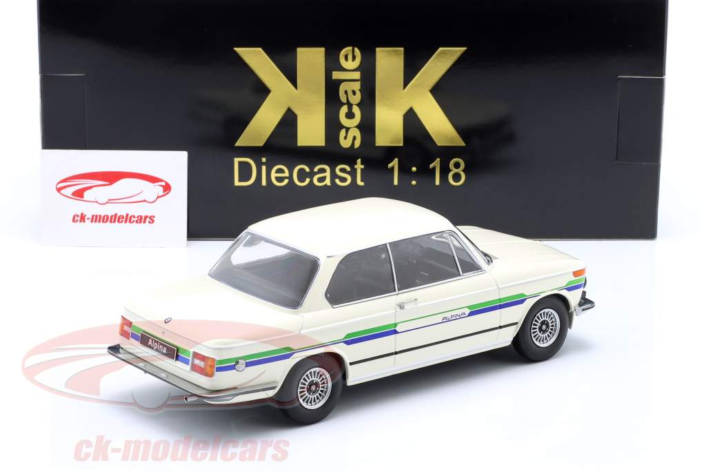 BMW 2002 Alpina 建设年份 1974 白色的 1:18 KK-Scale