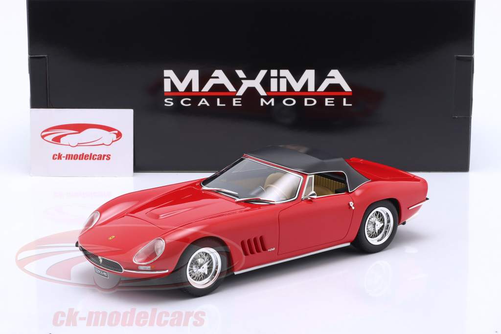 Ferrari 250 GT Nembo Spider Blød top Byggeår 1965 rød 1:18 MAXIMA