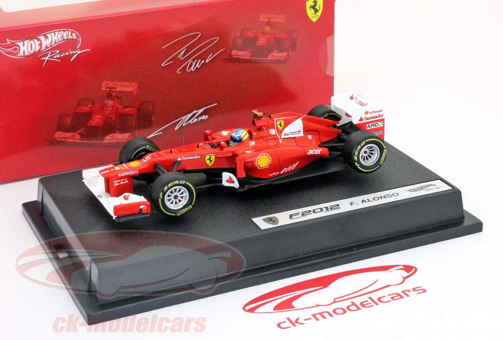 Fernando Alonso Ferrari F2012 Formel 1 2012 1:43 HotWheels