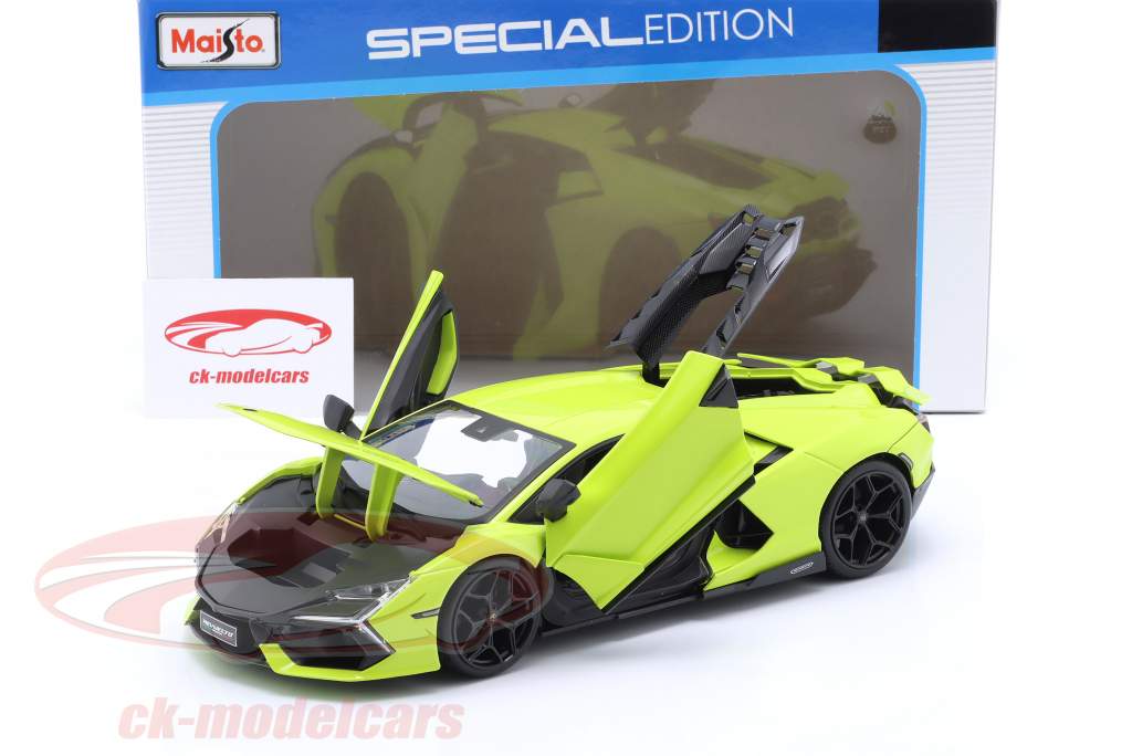 Lamborghini Revuelto Hybrid year 2023 green 1:18 Maisto